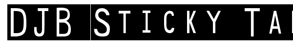 DJB Sticky Tape Labels font preview